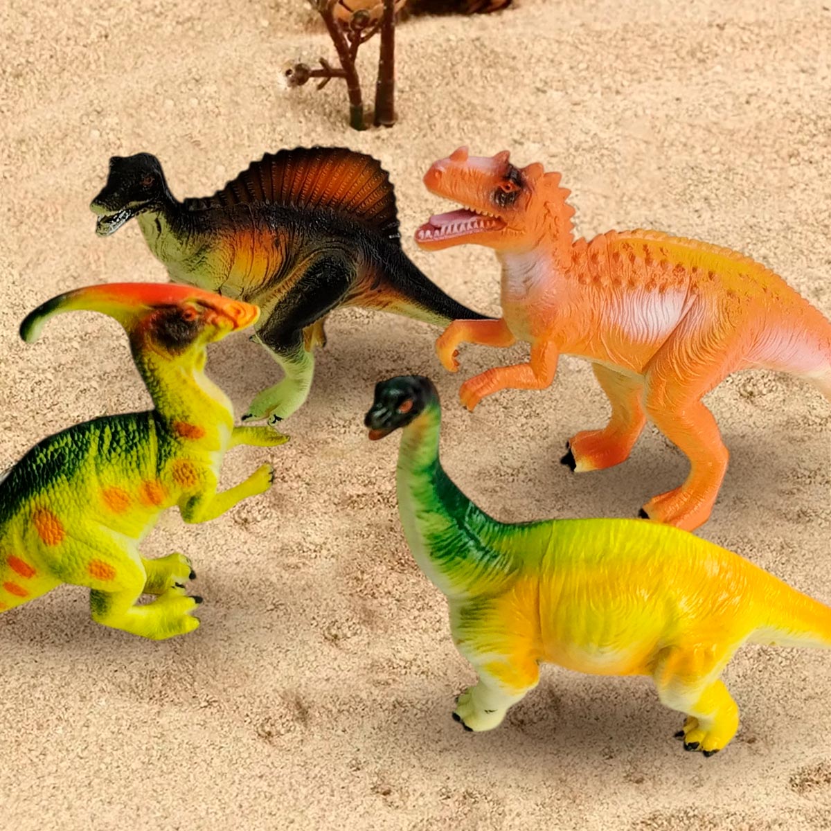 Miniatura 4 de Set Dinosaurios x6 Realistas AT156